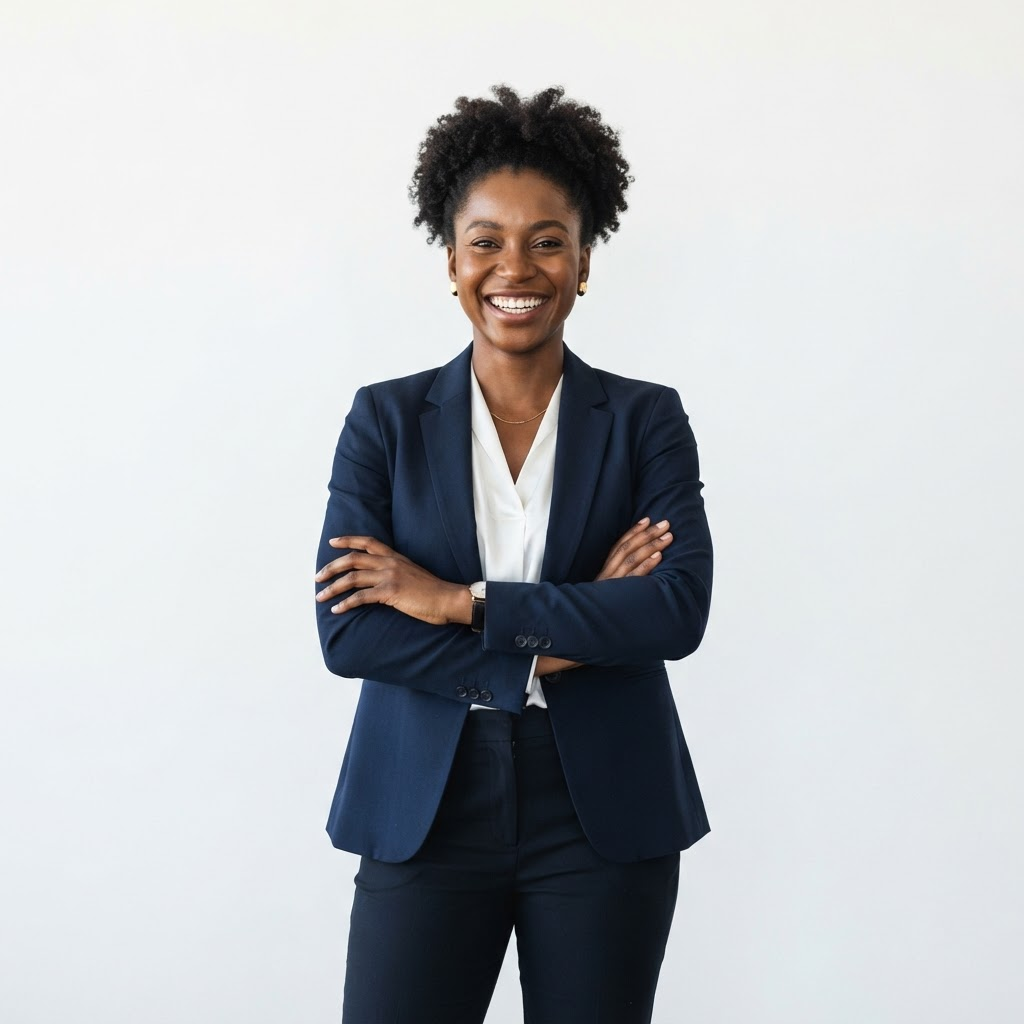 Leapsail consultant smiling, ready to guide your application